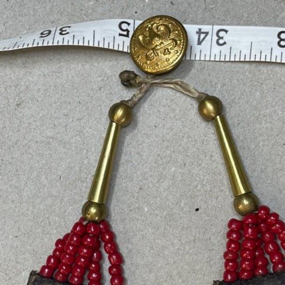 African Trade Beads 35" In Length 5 Strands of Various Beads and Charms - Picture 6 of 6